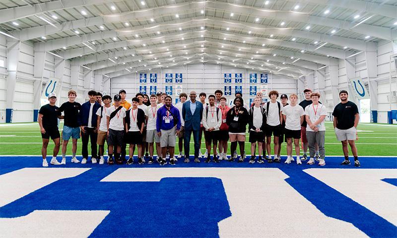 Playbook for Life students visited the team headquarters for the Indianapolis Colts